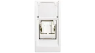 Gniazdka elektryczne - Hager Polo Zenith Gniazdo komputerowe pojedyncze RJ45 kat.5e UTP białe 1 moduł WS210 L4762 WS210 - miniaturka - grafika 1