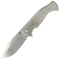 Noże - Nóż składany FOX Eastwood Tiger OD Green Canvas Micarta, Stonewashed D2 by Gudy Van Poppel (FX-524 G) - miniaturka - grafika 1