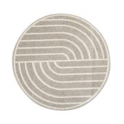 Dywany - MULTI-DECOR Dywan okrągły Loft szaro-kremowy śr. 200 cm - miniaturka - grafika 1