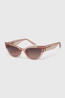 Okulary przeciwsłoneczne - Guess okulary przeciwsłoneczne damskie kolor różowy GU7901_5444F - grafika 1