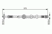 Przewody hamulcowe - Bosch Przewód hamulcowy giętki BOSCH 1987476626 1987476626 - miniaturka - grafika 1