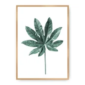 Plakaty - Dekoria Dekoria Plakat Leaf Emerald Green 30 x 40 cm Ramka Złota 219A-000-01 - miniaturka - grafika 1