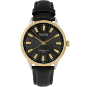 Zegarki męskie - Złoty męski zegarek na pasku PACIFIC S1043-16 - miniaturka - grafika 1