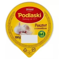 Pasty warzywne - DROSED PASZTET PODLASKI 100G CZOSNEK - miniaturka - grafika 1