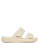 Klapki i japonki damskie - Crocs Klapki Brooklyn Buckle Low Low 211215 Écru - miniaturka - grafika 1