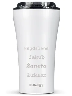 Kubek termiczny na kawę Dr.Bacty Apollo 2.0 - 360 ml - Glossy White - Z twoim grawerem - Kubki termiczne - miniaturka - grafika 1