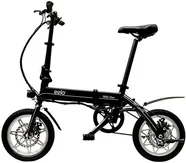 eelo 1885 Disc składany rower elektryczny – przenośny i łatwy do schowania – szybko ładowany akumulator litowo-jonowy i cichy silnik eBike (czarny 1885 Pro)