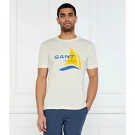 Koszulki męskie - Gant T-shirt Regular Fit - miniaturka - grafika 1
