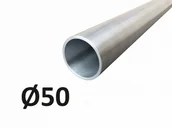 Systemy ekspozycyjne i znaki informacyjne - EM002 SŁUPEK NOŚNY DO ZNAKU PRZESTRZENNEGO 500MM (FI 50MM, L=2M), AN - ALUMINIUM; (50X2000MM) - miniaturka - grafika 1