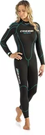 Pianki do pływania - Cressi Women's Maya Lady Monopiece Wetsuit Mokry skafander All in One z neoprenu o grubości 2.5mm ,Czarny/Akwamaryne ,XL ,UV456101 - miniaturka - grafika 1