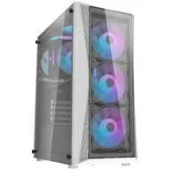 Obudowy komputerowe - Obudowa komputerowa Darkflash DK352 Plus + 4 wentylatory (czarno-biała) - miniaturka - grafika 1