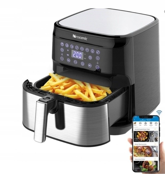 Frytkownica Beztłuszczowa Airfryer Z Aplikacją I Sterowaniem Głosowym 5,5L