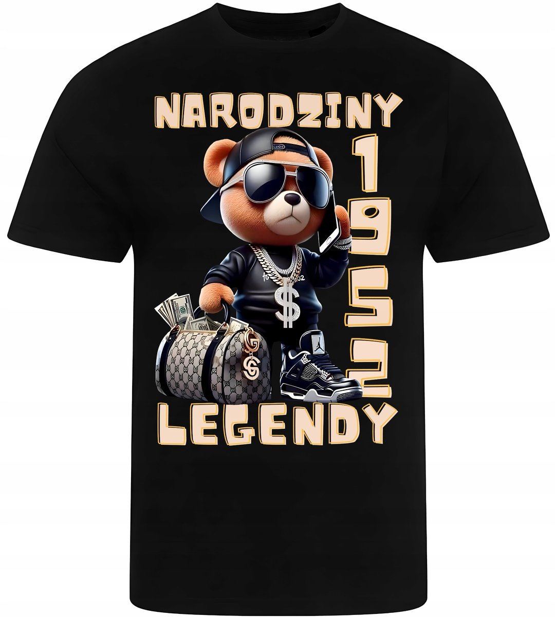 KOSZULKA MĘSKA NADRUK NA URODZINY ROCZNIK 1952 PREZENT PREMIUM L