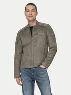 Kurtki męskie - Only & Sons Kurtka z imitacji skóry Gus 22029650 Beżowy Regular Fit - miniaturka - grafika 1