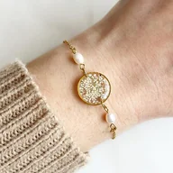 Bransoletki - Bransoletka z perłami - miniaturka - grafika 1