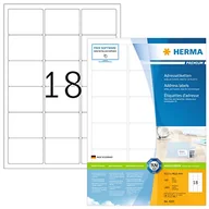Etykiety do drukarek - Herma Adressetiketten A4 wei 63,5x46,6 mm Papier 1800 St. - 4265 - miniaturka - grafika 1