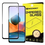 Szkła hartowane na telefon - Wozinsky super wytrzymałe szkło hartowane Full Glue na cały ekran z ramką Case Friendly Xiaomi Redmi Note 10 / Redmi Note 10S czarny - miniaturka - grafika 1