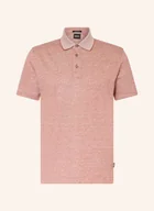 Moda i Uroda OUTLET - Boss Koszulka Polo Z Piki Press Z Lnem rot - miniaturka - grafika 1