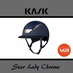 Kask Sport Kask Star Lady Chrome WG11 - KASK - granatowy/srebrny - roz. 50-54 - Kaski do jazdy konnej - miniaturka - grafika 1