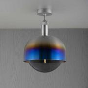 Lampy sufitowe - Lampa sufitowa Forked Ceiling Shade Globe Large Smoked Palona Stal - miniaturka - grafika 1