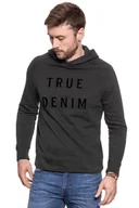 Bluzy męskie - Mustang, Bluza męska, Application Hoodie Phantom 1006364 4087, rozmiar XXL - miniaturka - grafika 1