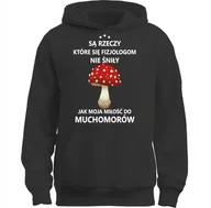 Bluzy męskie - BLUZA Z KAPTUREM MOJA MIŁOŚĆ DO MUCHOMOR CZERWONY ŚMIESZNY PREZENT - miniaturka - grafika 1