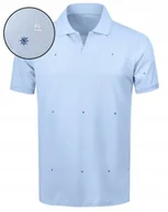 Koszulki męskie - POLO Koszulka Męska BŁĘKITNA Gruba Bawełna COMPLEX Elegancka Pako Jeans - miniaturka - grafika 1