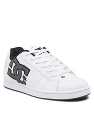 DC Shoes Męskie buty sportowe Net-Leather Shoes for Men Sneaker,  białe/karbonowe/białe, rozmiar 41 - Ceny i opinie na Skapiec.pl