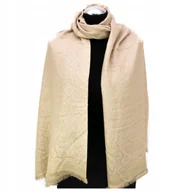 Apaszki i szaliki damskie - Szal Szalik Damski Orientalny Wzór Turecki Kwiatowe Ogrody Seraju Aksamitna - miniaturka - grafika 1