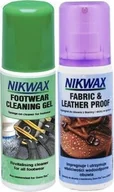 Środki do obuwia i ubrań - Nikwax Zestaw Nikwax tkanina/skóra + żel czyszczący - miniaturka - grafika 1