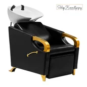 Myjki fryzjerskie - Myjnia Fryzjerska Gabbiano C019G Złoto czarna - miniaturka - grafika 1