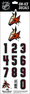 Numery na kasku Sportstape  ALL IN ONE HELMET DECALS - ARIZONA COYOTES - Hokej - miniaturka - grafika 1