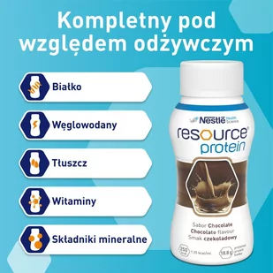 Resource Protein smak czekoladowy, 4 x 200 ml - Żywienie medyczne - miniaturka - grafika 2