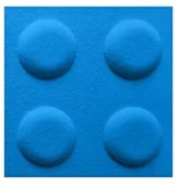 Panele ścienne i boazeria - Panel tapicerowany koło średnica 30 cm czerwone Stelle - miniaturka - grafika 1