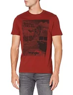 Koszulki męskie - Wrangler T-shirt męski Ss Motel Tee - miniaturka - grafika 1