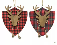 Bombki - Zawieszka Na Choinkę Z Głową Renifera Czerwona 14 Cm - miniaturka - grafika 1