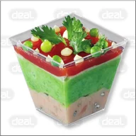 Naczynia i sztućce jednorazowe - Kubek fingerfood 200ml 7x7 cm piramida 50szt $ - miniaturka - grafika 1