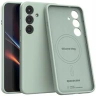 Etui i futerały do telefonów - Spacecase Etui Silicone Mag Galaxy S25+ mint - miniaturka - grafika 1