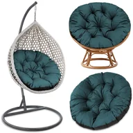 Poduszki ogrodowe - Poduszka na fotel papasan 100 cm - Poduszka do siedzenia do wiszącego krzesła lub siedzisko do mebli ogrodowych i rattanowych bardzo grube okrągłe z.. - miniaturka - grafika 1