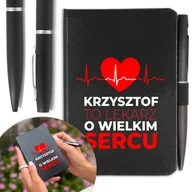 Notesy i bloczki - NOTES A6 DŁUGOPIS Prezent dla LEKARZA Twoje IMIĘ - miniaturka - grafika 1