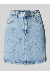 Spódnica jeansowa o lekko rozkloszowanym kroju z mieszanki bawełny model TESSA - Vero Moda - Spódnice - miniaturka - grafika 1