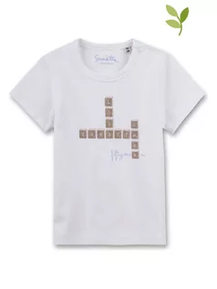 Kaftaniki dla niemowląt - Sanetta Kidswear Koszulka w kolorze białym - grafika 1