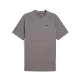 Męska koszulka PUMATECH PUMA Cast Iron Gray - Koszulki sportowe męskie - miniaturka - grafika 1
