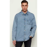 Koszule męskie - Calvin Klein Jeans Jeansowa koszula 90S Oversize fit - miniaturka - grafika 1