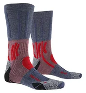 Skarpetki damskie - X-SOCKS Skarpety męskie Trek Path Północ niebieski/ciemny rubin 3-5 - miniaturka - grafika 1