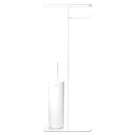 Stojaki i wieszaki na papier toaletowy - Brabantia Brabantia MindSet stojak ze szczotką do wc biały 303067 - miniaturka - grafika 1