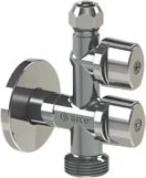 Arco Zawór COMBI, kule antykamienne, 1/2"x1/2"x1/2", bez nakrętki, metalowe pokrętła 40 - Zawory i kraniki - miniaturka - grafika 1