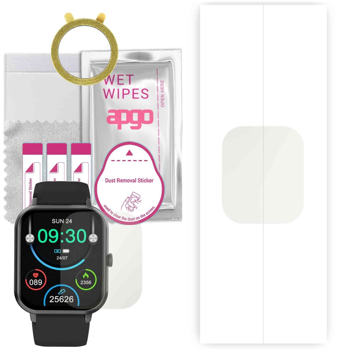 1x Folia hydrożelowa MATOWA do Colmi P30 - apgo Smartwatch Hydrogel MATTE Protection Ochrona na ekran smartwatcha