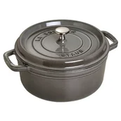 Patelnie - Staub Cocotte 24 cm Szary 40500-246-0 - miniaturka - grafika 1