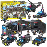 Klocki - 8w1 MEGA DUŻY Zestaw Klocki SWAT Konstrukcyjne Dla Dzieci 1102 Sztuk DUŻE - miniaturka - grafika 1